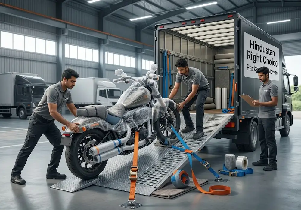 Secure bike transport service in Visakhapatnam by HRC Packers and Movers