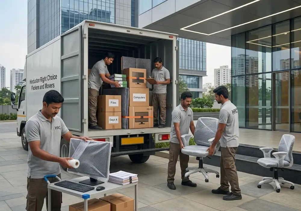Office shifting and relocation services in Visakhapatnam by Professional HRC Packers